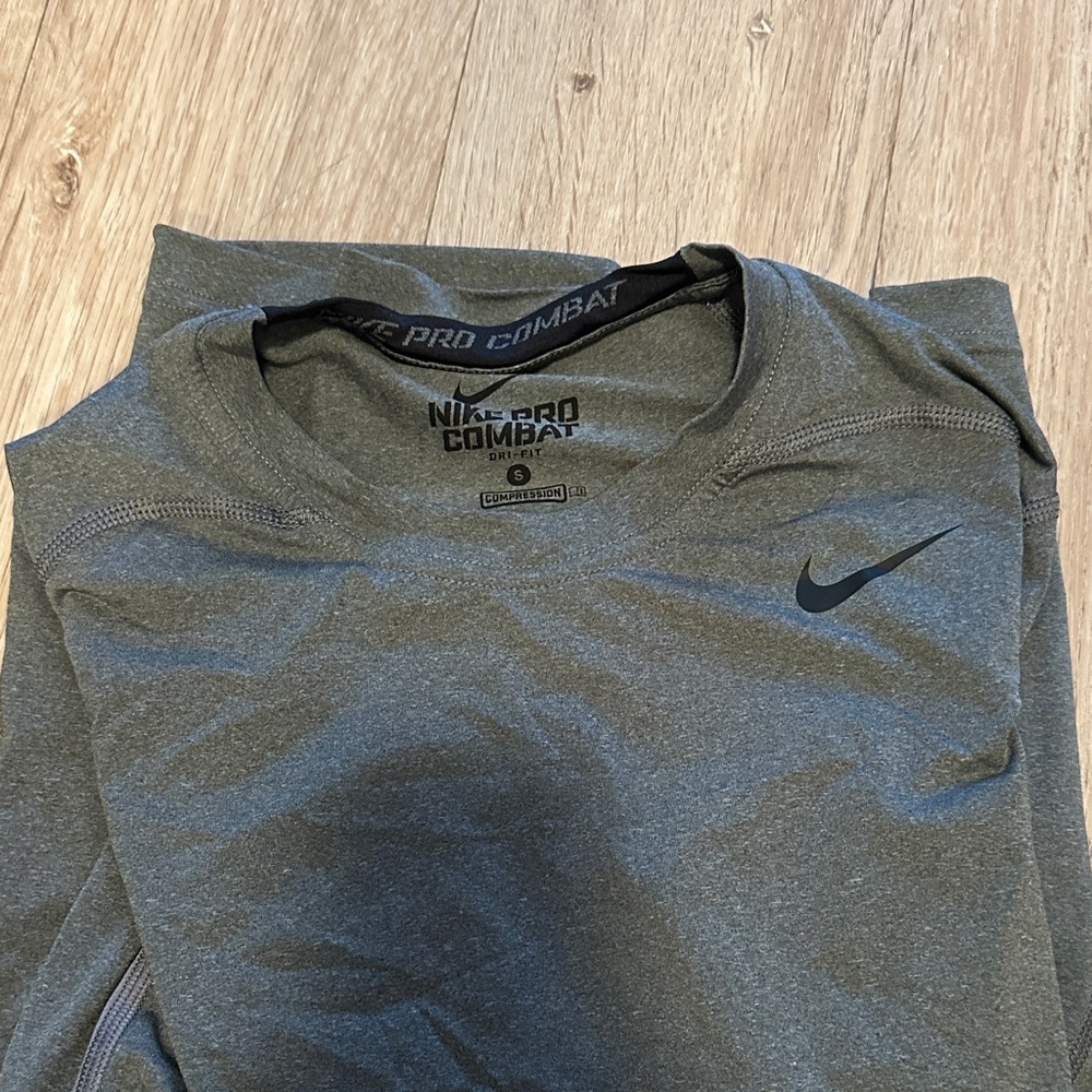 Nike Pro Combat Dark Gray Long Sleeve Top